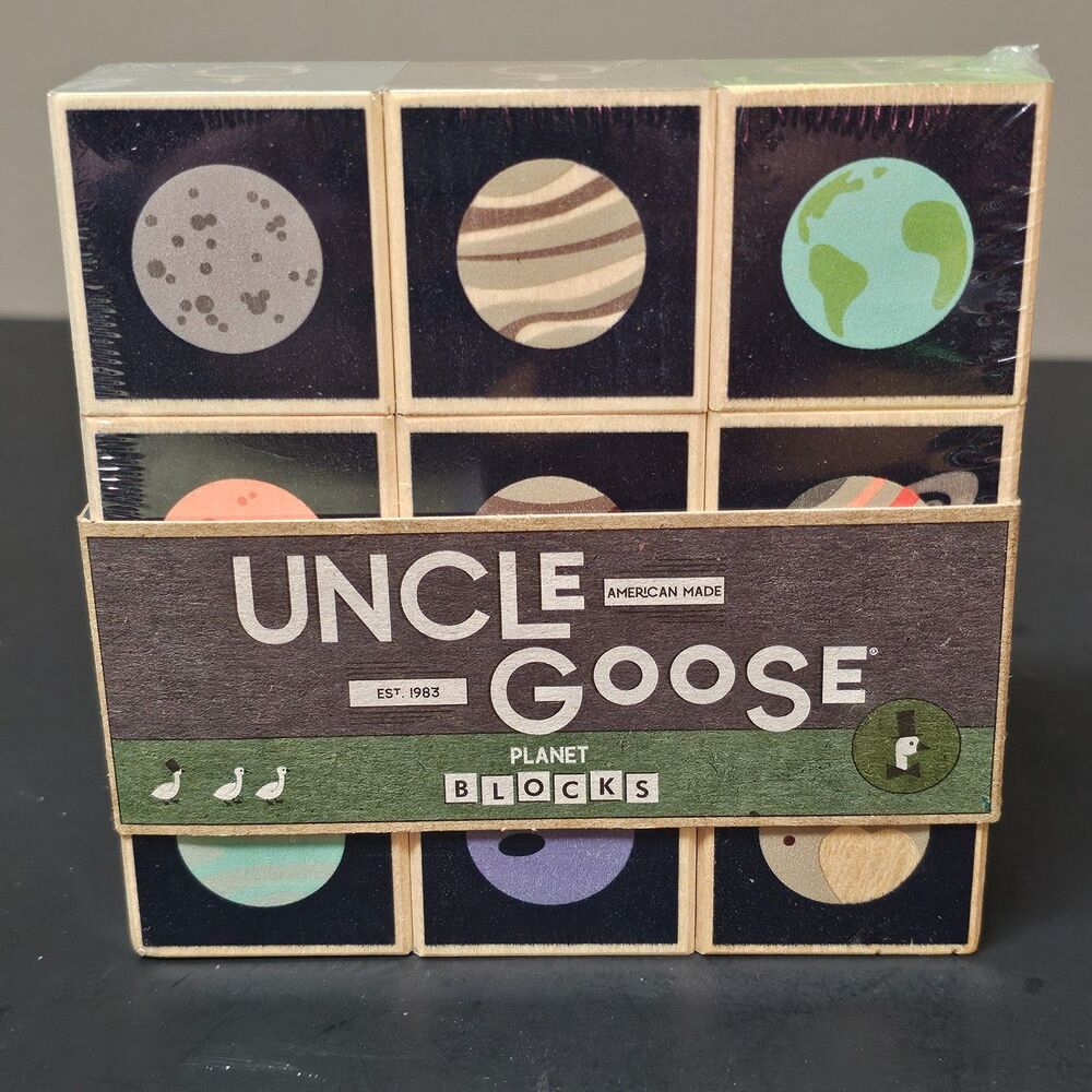 Planet Stacking Blocks NIP Uncle Goose Made in the USA Baby Toddler